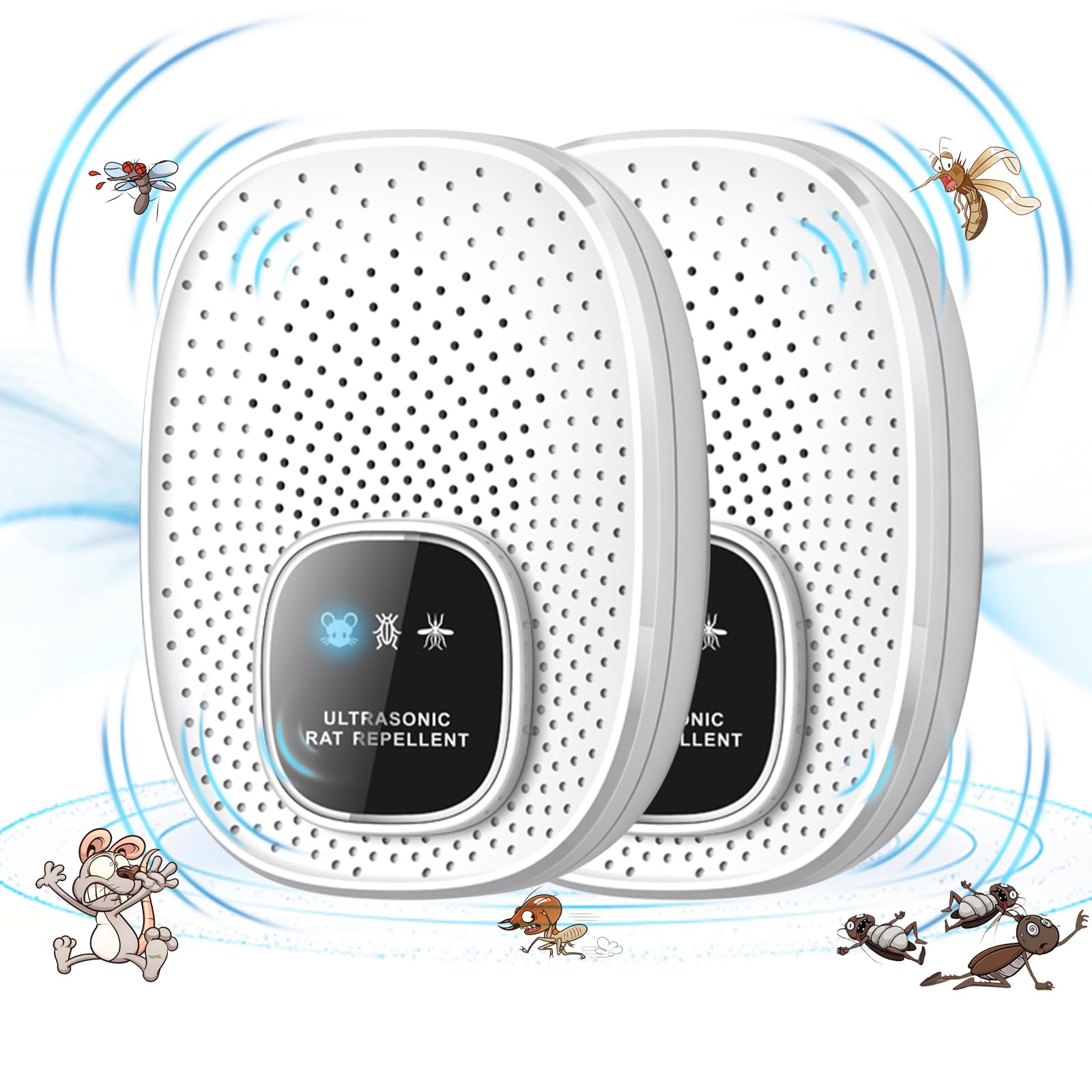 Amazon | 【2個セット】ネズミ 駆除 超音波ネズミ駆除器